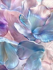 Delicate, pastel petals, close-up, soft light. Stock photography