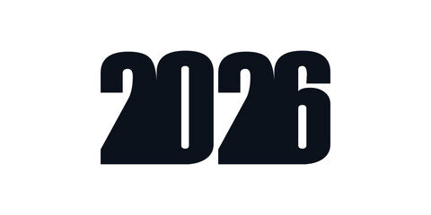 2026 letter design element with creative idea concept design