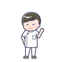 ナース01／ななめ／男性 04