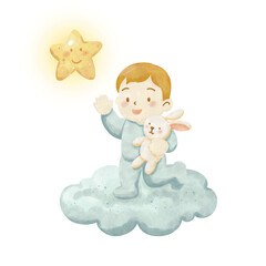 Twinkle Twinkle Baby Shower Clipart, Sweet Dreams Nursery Clipart