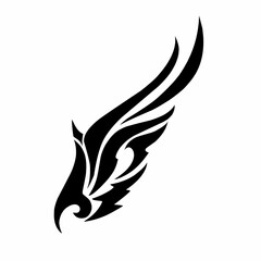 illustration design graphic of tribal art abstract wings