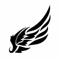illustration design graphic of tribal art abstract wings