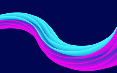 pink and blue wave background