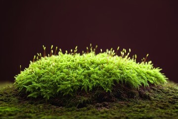 Fototapeta premium Close-up of a vibrant moss clump.