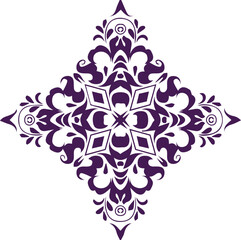 Beautiful flower art and mandala vector design