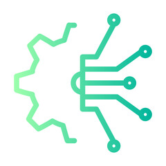 ai technology gradient icon