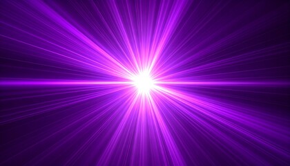Purple radiating light burst
