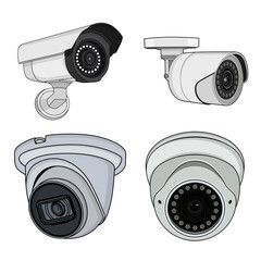 CCTV Vectoer Image And Illustration