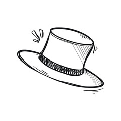 Doodle Style Magician's Hat