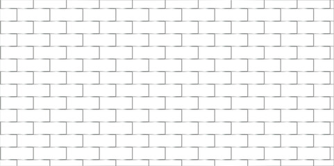 white brick wall texture and solid bricks seamless pattern background.	