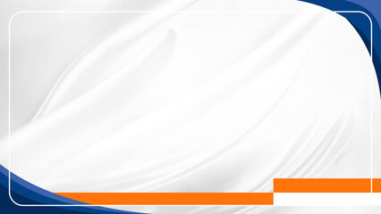 abstract blue background with white banner