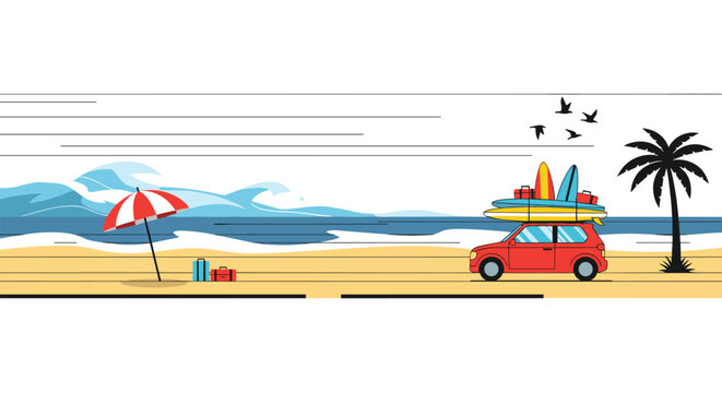 Enjoying a Wonderful Beach Vacation with Your Family and Friends on a Sunny Day