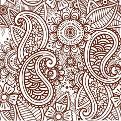 Beautiful flower art and mandala vector design