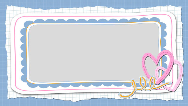 framework for photo or congratulation