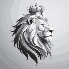 lion head vector illustration