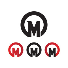 Letter M vector icons such logos