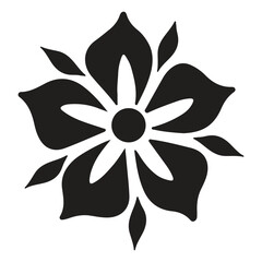 flower silhouettes vactor.flawar vactor icon illustration.Graphic Flower.