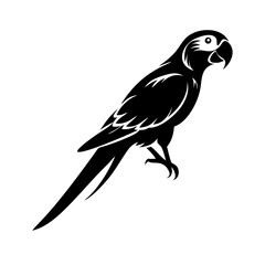 parrot icon in flat vector style, perfect for  branding.