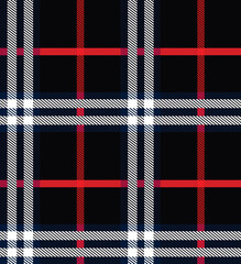 Vector illustration of repeated plaid pattern.