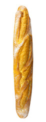 Freshly baked baguette or Golden-brown baguette, freshly baked and dusted with flour. One freshly...