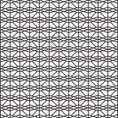 Abstract Vector Geometric Pattern Background Design. Seamless monochrome pattern background