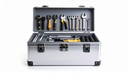 set of tools isolated on white 