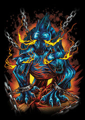 Cerberus digitall illustration