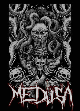 medusa digitall illustartion