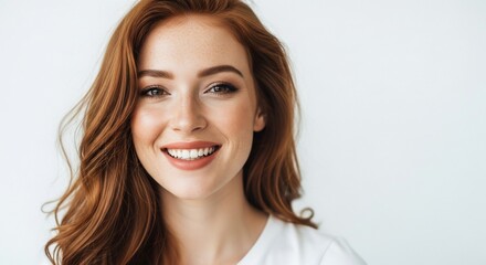 Radiant redheads bright smile closeup