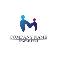 Community people care logo and symbols template