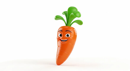 funny carrot smiling