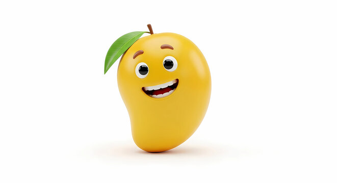 mango smiling cartoon