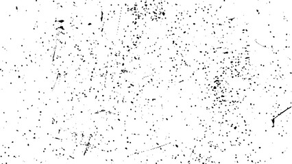 Distressed black texture. Dark grainy texture on white background. Rusted white effect. Grunge design elements. Vector illustration,