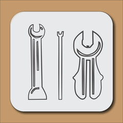 Repair Tools Icons - Line Series - Editable Stroke
