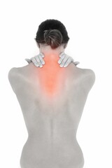 Woman experiencing shoulder pain
