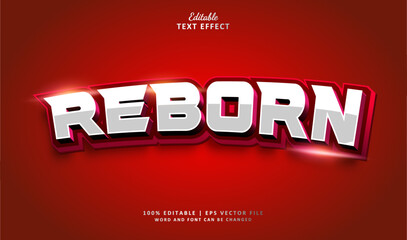 Reborn Editable Text Effect Style 3d Speed Racer Future Glow