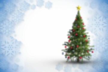 Blurred christmas tree background