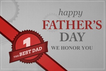 Happy father's day certificate for being best dad