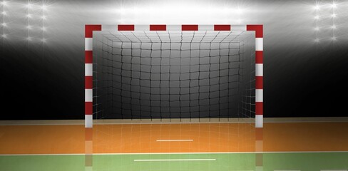 Digital image of handball goal © vectorfusionart