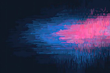 Abstract digital glitch art with vibrant colors and streaks