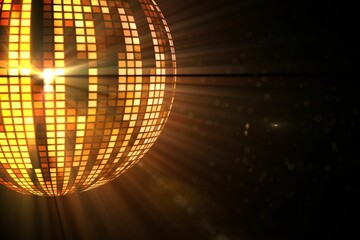Digitally generated cool disco ball design