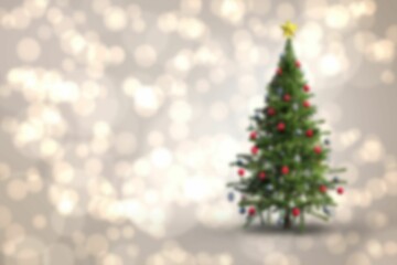Blurred christmas tree background