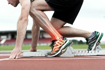 Runner experiencing ankle pain