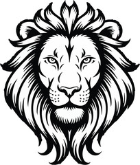 Heart-Marked Lion Vector