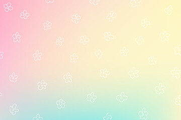 Floral pattern on pastel background. hand drawn seamless pattern. Flower background for fabric design, textile print, wrapping paper, cover. Vector illustration.