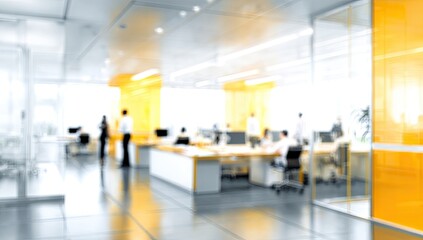 Blurred modern office interior