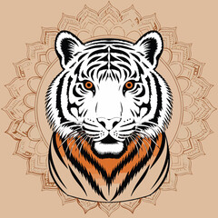 tiger head vector