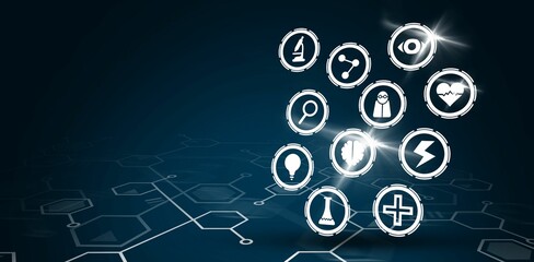 Various medical icons set
