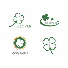 Clover logo simple symbol and design