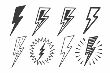 vector illustration of a lightning bolt